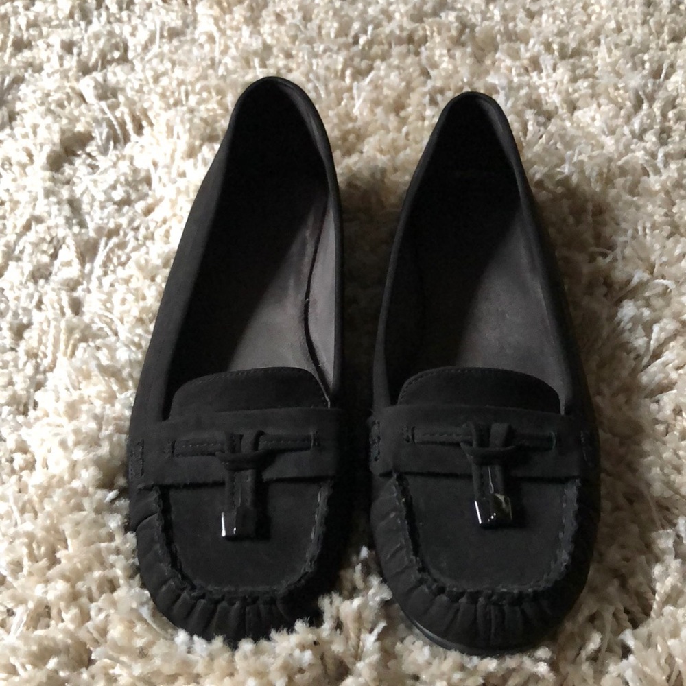 Aerosoles Black moccasin-style loafers